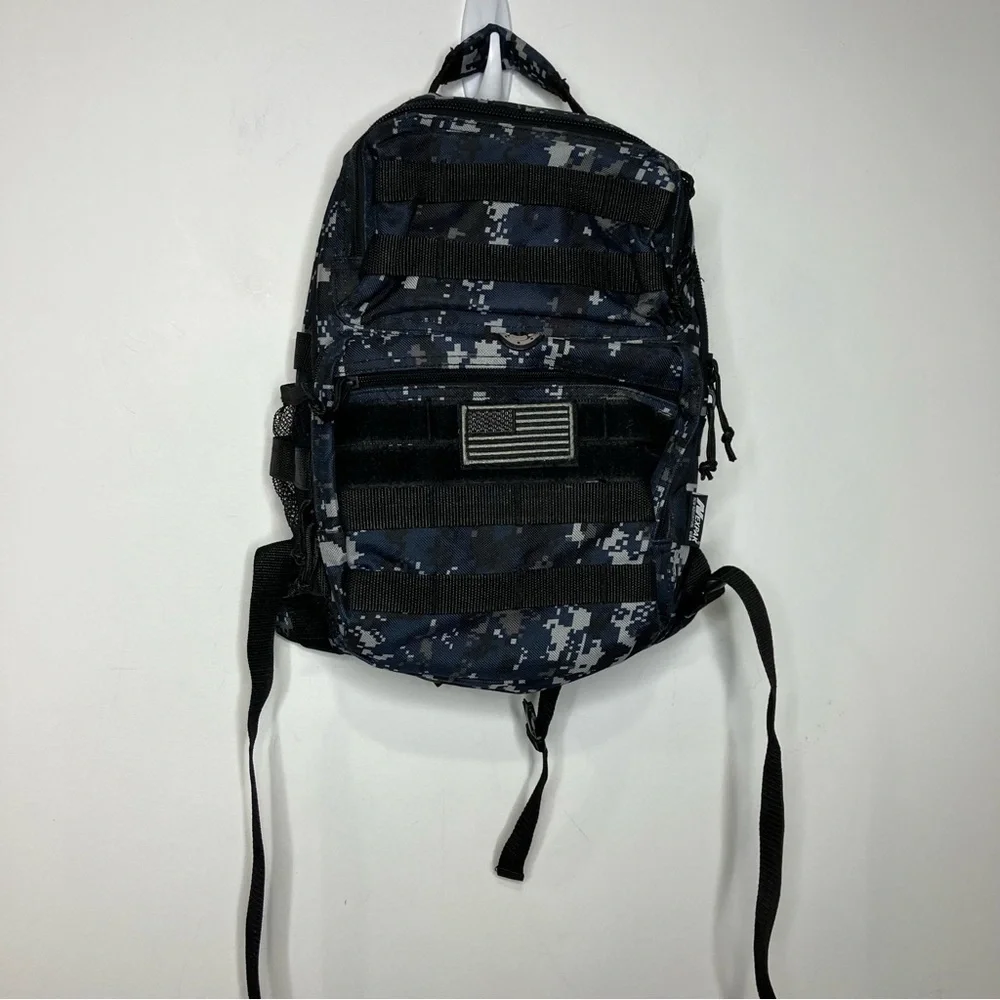 Nexpak tactical day pack‎ black & blue camouflage small/medium size